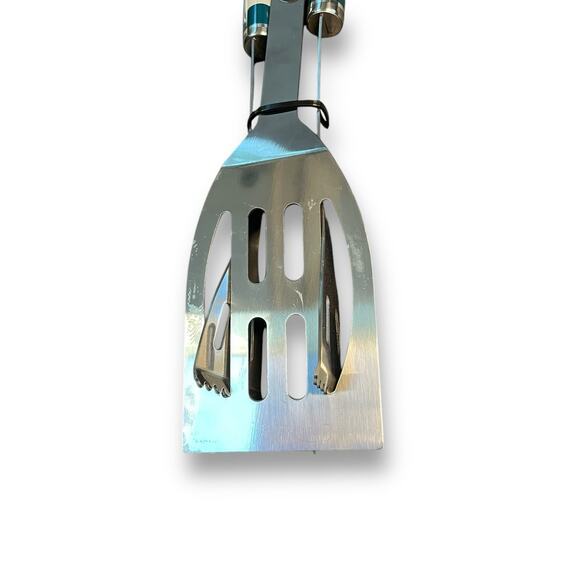 Philadelphia Eagles NFL Tailgate BBQ Grill Set Barbecue Spatula Tong Set x2 Tool - Picture 11 of 13